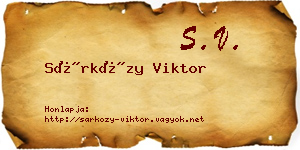 Sárközy Viktor névjegykártya